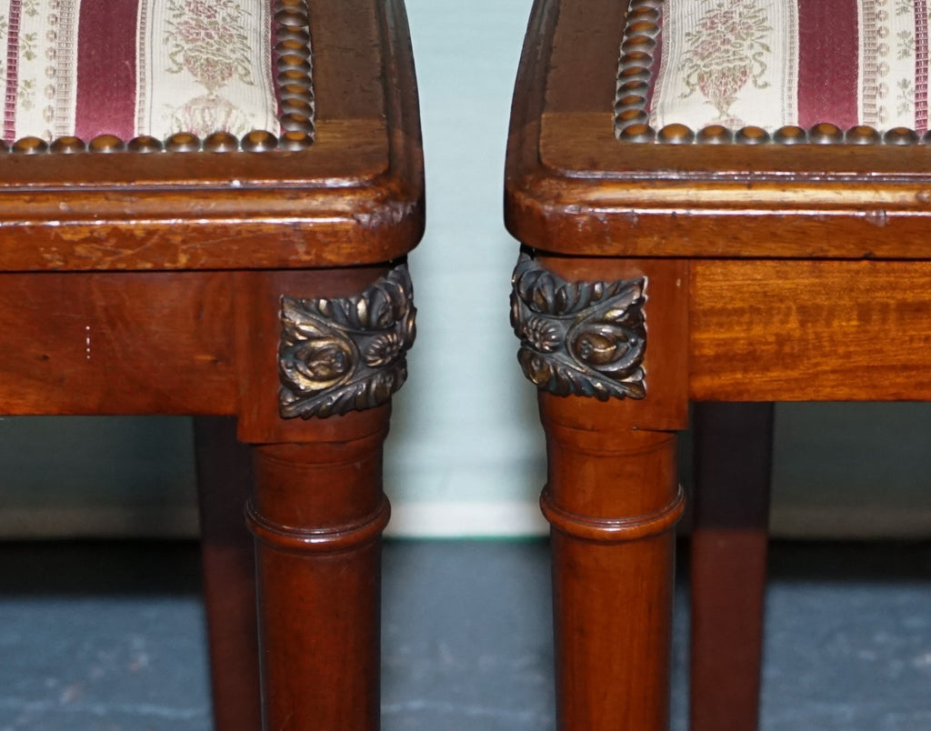 PAIR OF VINTAGE HARDWOOD DINING CHAIRS