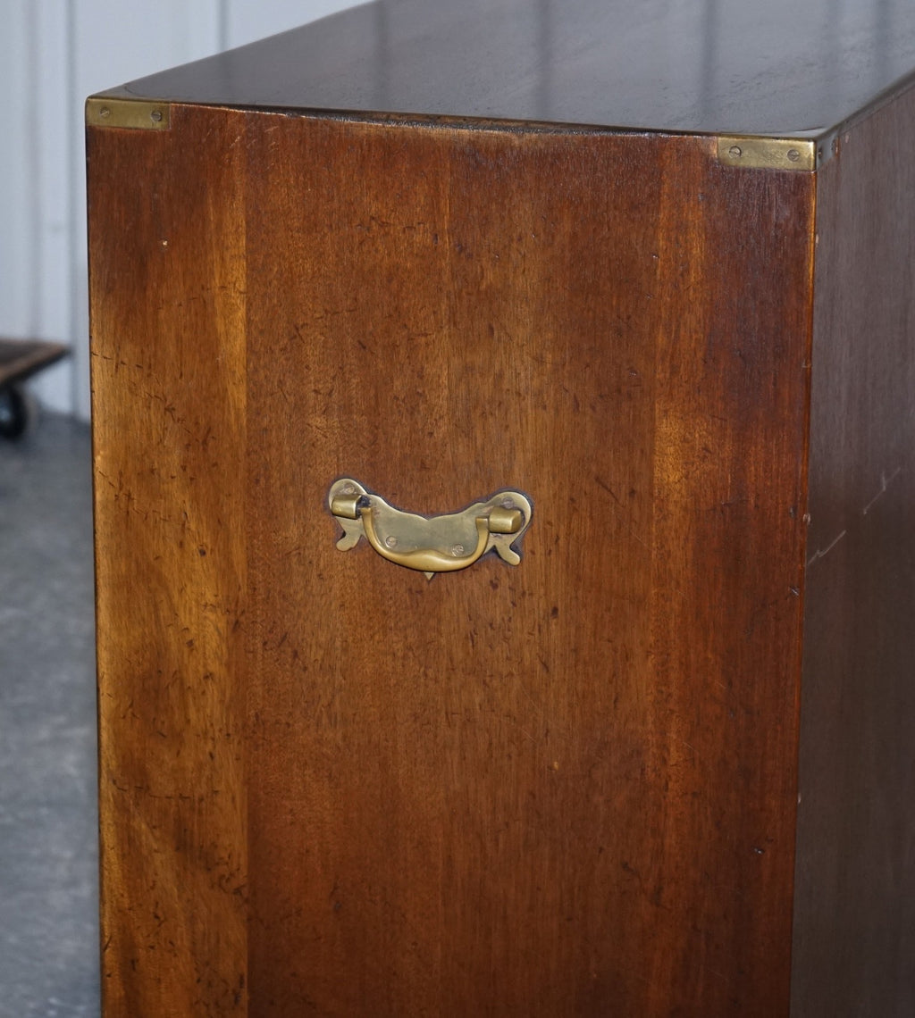1950'S BRITISH BEVAN FUNNELL MILITARY CAMPAIGN SIDEBOARD BRASS FITTINGS