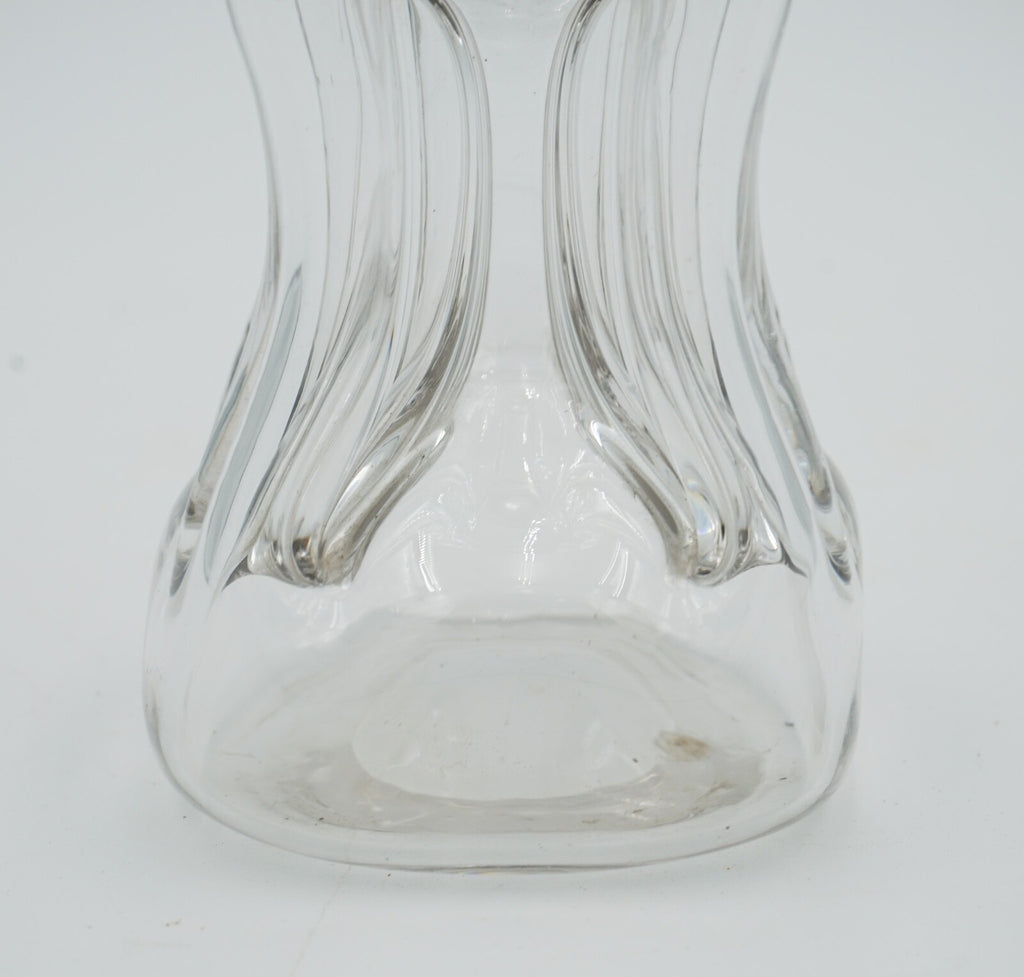 ANTIQUE 1891 WILLIAM HUTTON & SONS LONDON STERLING SILVER COLLAR PINCH DECANTER