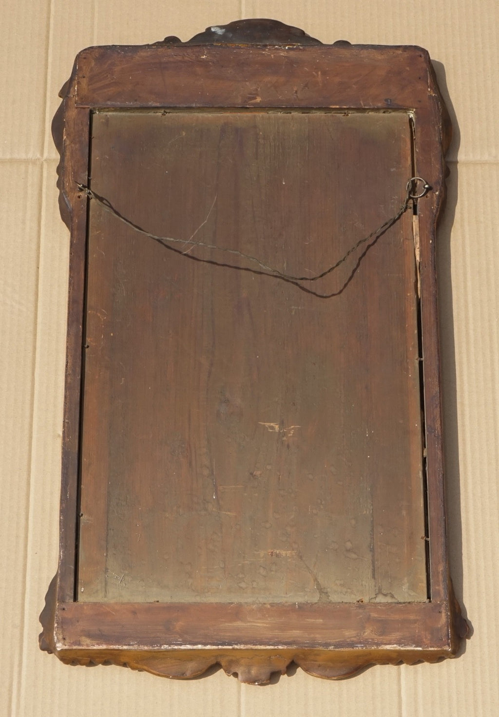 ANTIQUE GEORGE III CHIPPENDALE STYLE WALL MIRROR