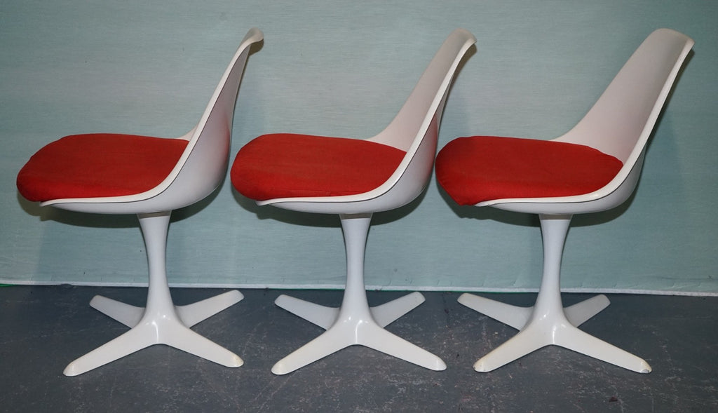 VINTAGE 1960s ARKANA BY MAURICE BURKE SET OF 5 DINING CHAIRS