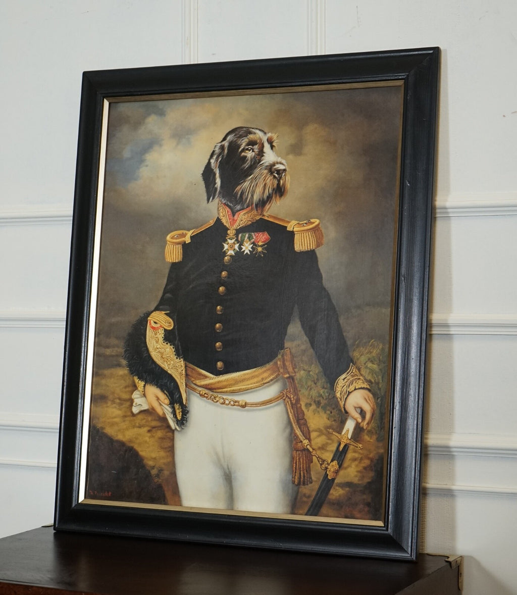 CEREMONIAL DRESS THIERRY PONCELET FRAMED ART PRINT BLACK AND GOLD FRAME