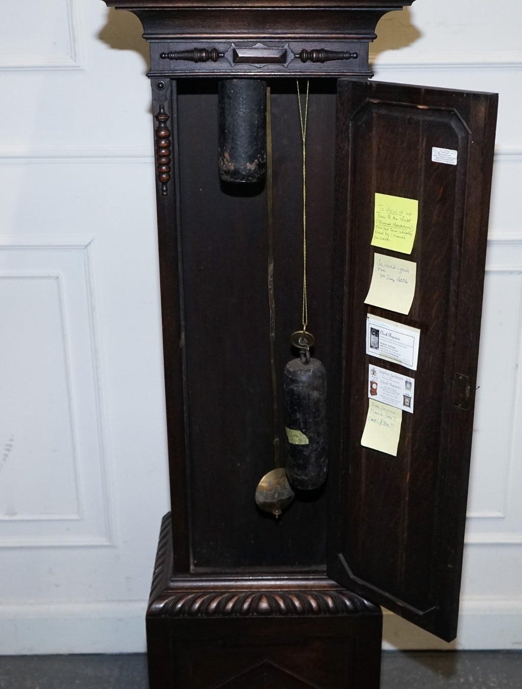 ANTIQUE ENGLISH ARTS & CRAFTS 8 DAY LONGCASE GRANDFATER CLOCK BY MAPLE LONDON