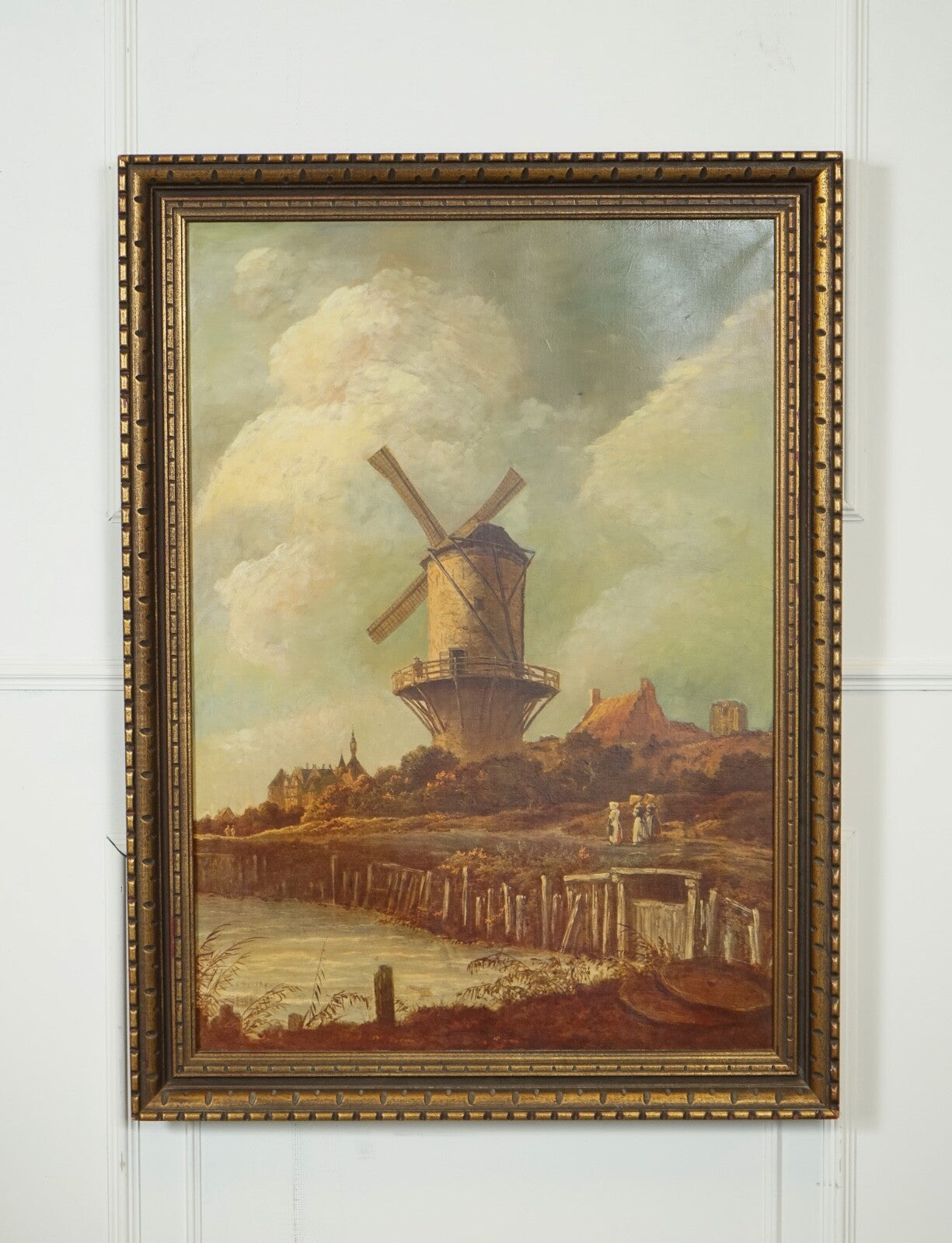 PAINTING AFTER JACOB VAN RUISDAEL THE MILL WIJK-BIJ-DUURSTEDE DUTCH 1628-1682