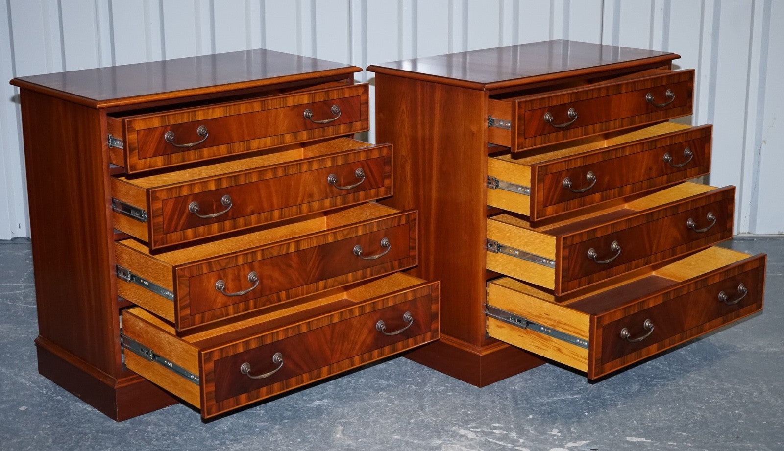 PAIR OF LARGE EDWARDIAN STYLE CHEST OF DRAWERS MADE BY PAUL SMITH BRIGHTON (3/3)