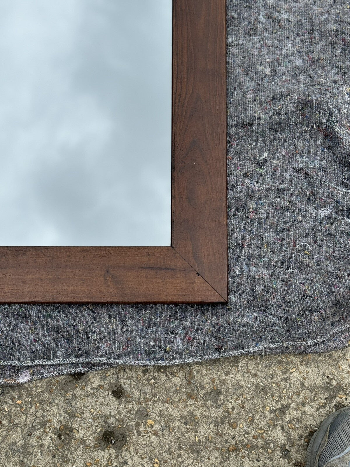 1970's VINTAGE OAK MIRROR J1