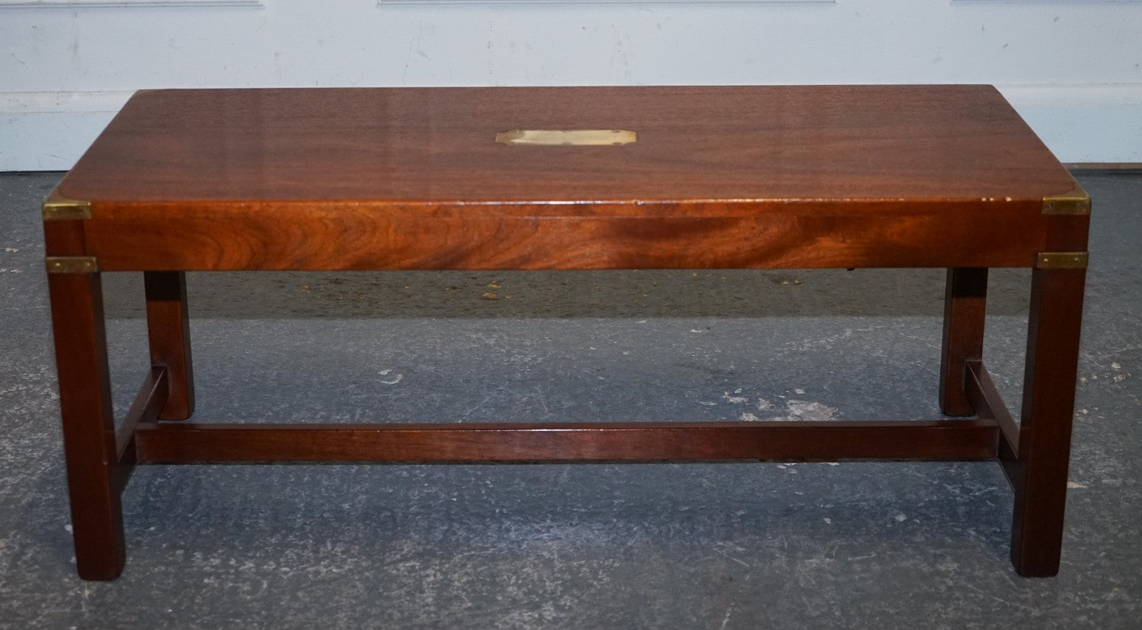 RESTORED VINTAGE HARRODS LONDON REH KENNEDY MILiTARY CAMPAIGN COFFEE TABLE