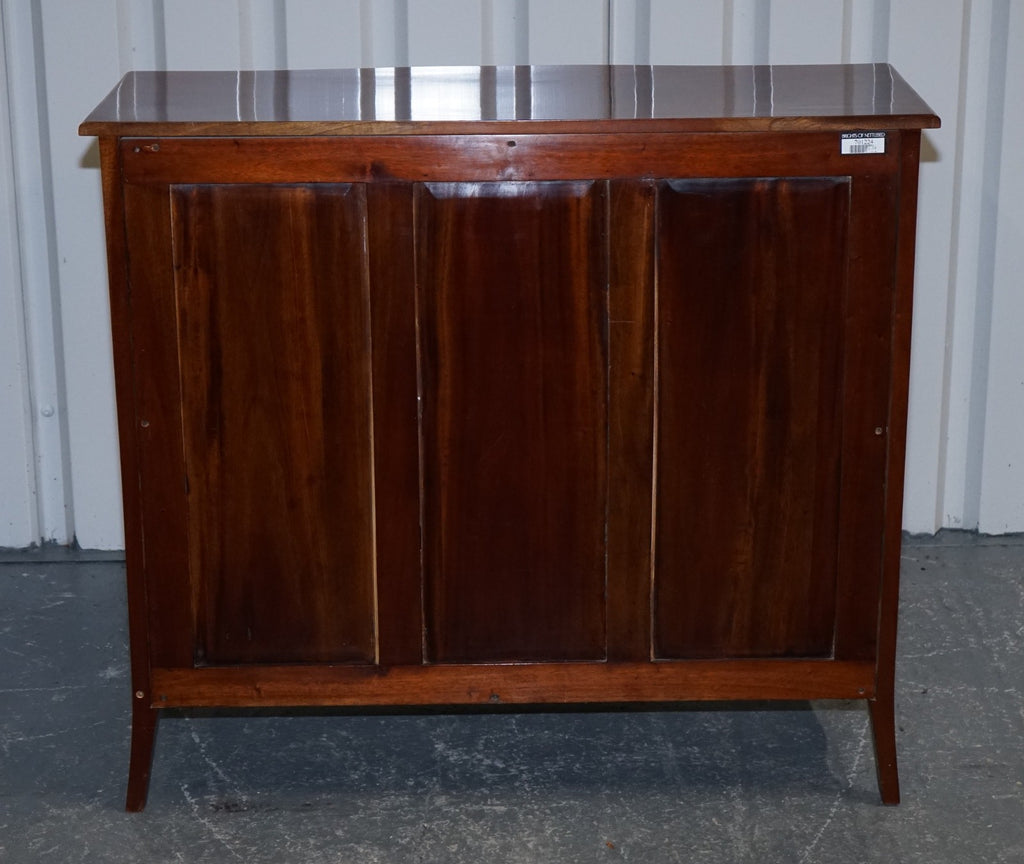GEORGIAN REVIVAL STYLE SERPENTINE CHEST OF DRAWERS MADE BY BRIGHTS OF NETTLEBED