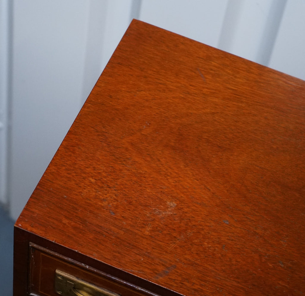 MILITARY CAMPAIGN STYLE TALLBOY TALL  CHEST OF DRAWERS BRASS HANDLES