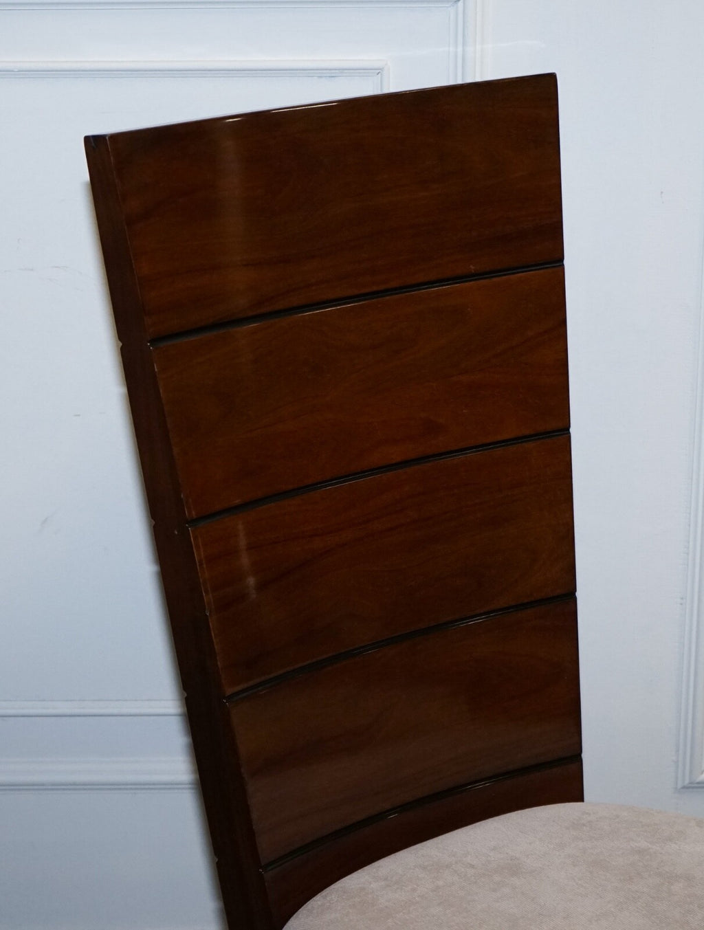 SET OF  10 DINING ART DECO STYLE CHAIRS BY GIORGIO COLLECTION ITALIAN DESIGNER