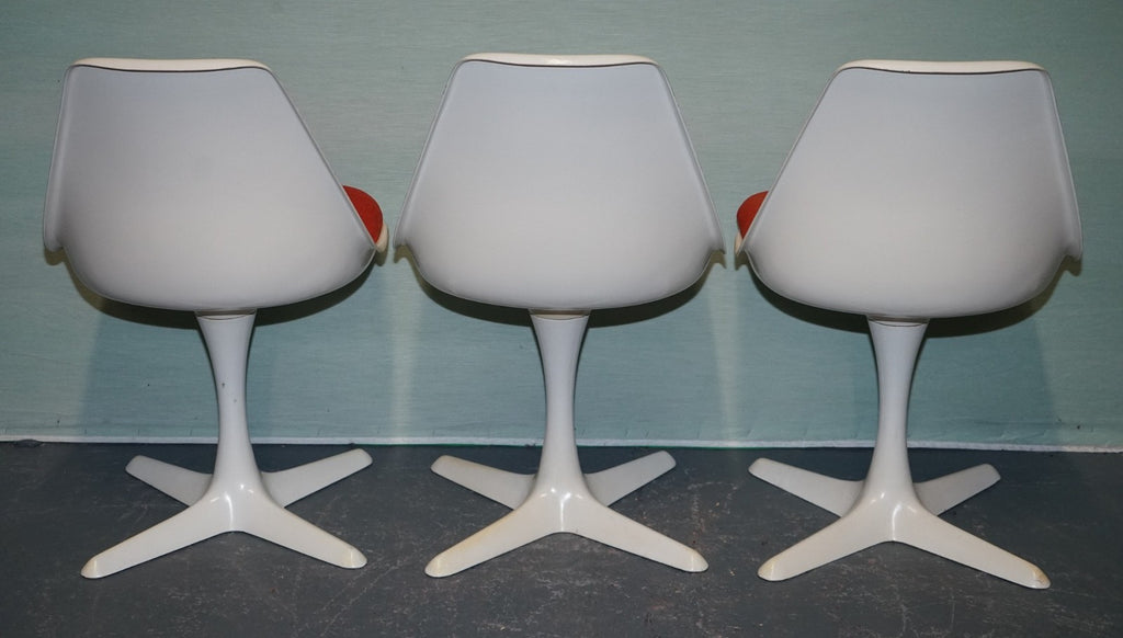 VINTAGE 1960s ARKANA BY MAURICE BURKE SET OF 5 DINING CHAIRS