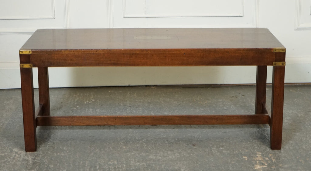 VINTAGE HARRODS KENNEDY MILITARY CAMPAIGN COFFEE TABLE