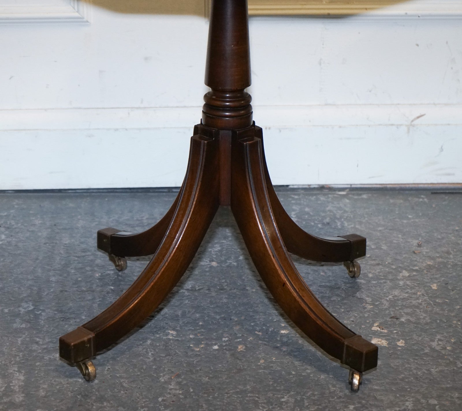 REVOLVING MILITARY CAMPAIGN BURGUNDY LEATHER DRUM SIDE END TABLE BEVAN FUNNELL