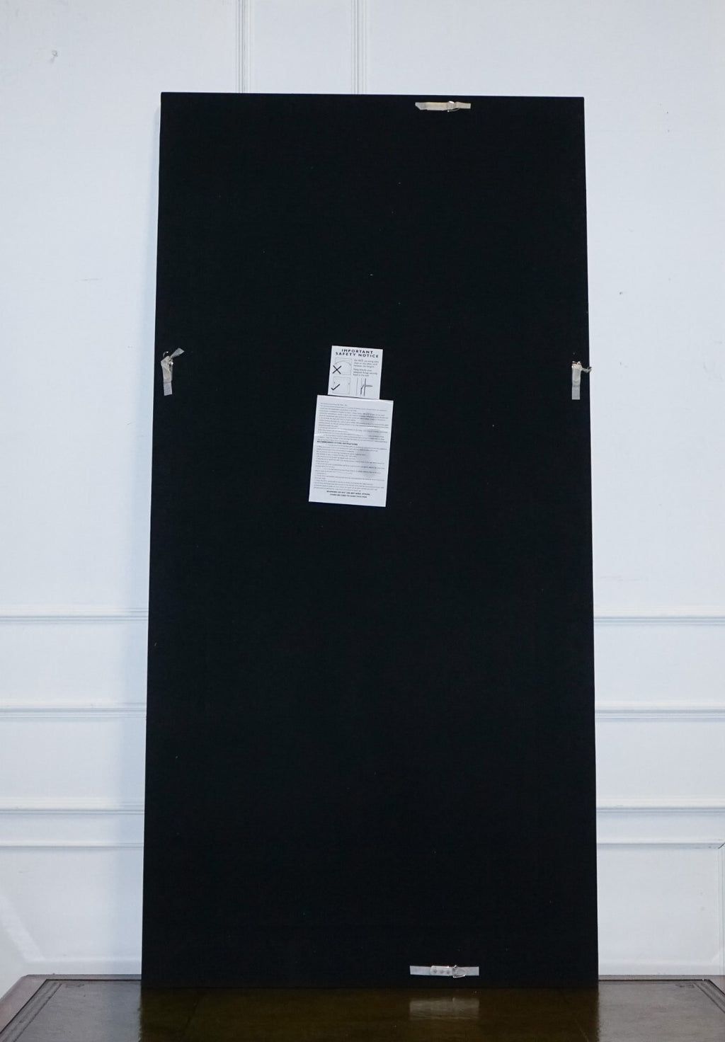 LOVELY EXTRA LARGE BEVELLED SiLVER ALL GLASS WALL MIRROR (2/2)