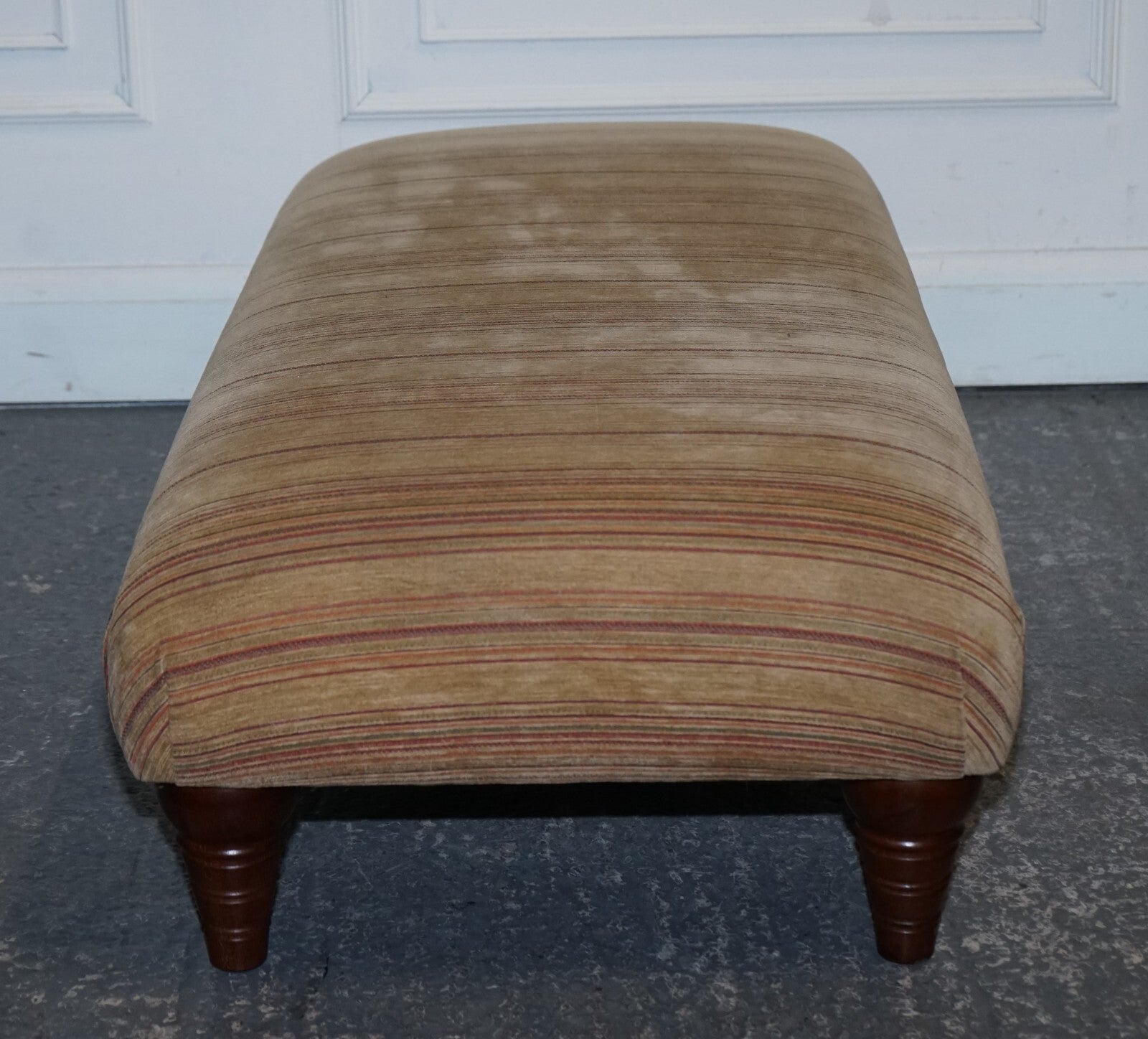VINTAGE PARKER KNOLL FABRIC FOOTSTOOL OTTOMAN MATCHING SOFA AVAILABLE