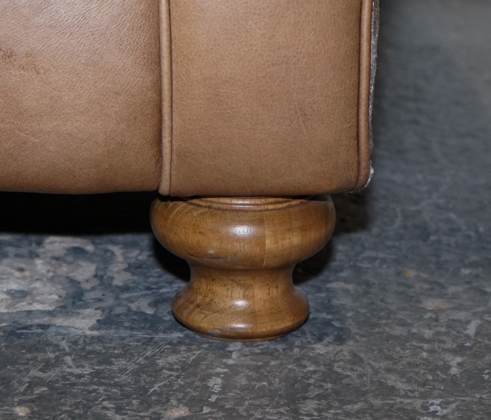 VINTAGE ALEXANDER & JAMES BLAKE 3 SEATER LEATHER & FABRIC SOFA RRP £2,240