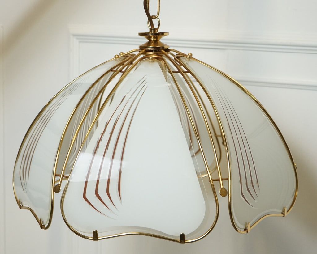 LOVELY ITALIAN ART DECO STYLE CHANDELIER LAMP