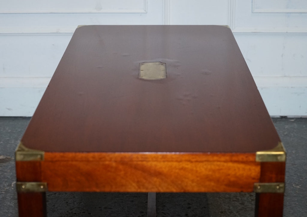 RESTORED HARRODS KENNEDY LONDON MILITARY CAMPAIGN COFFEE TABLE
