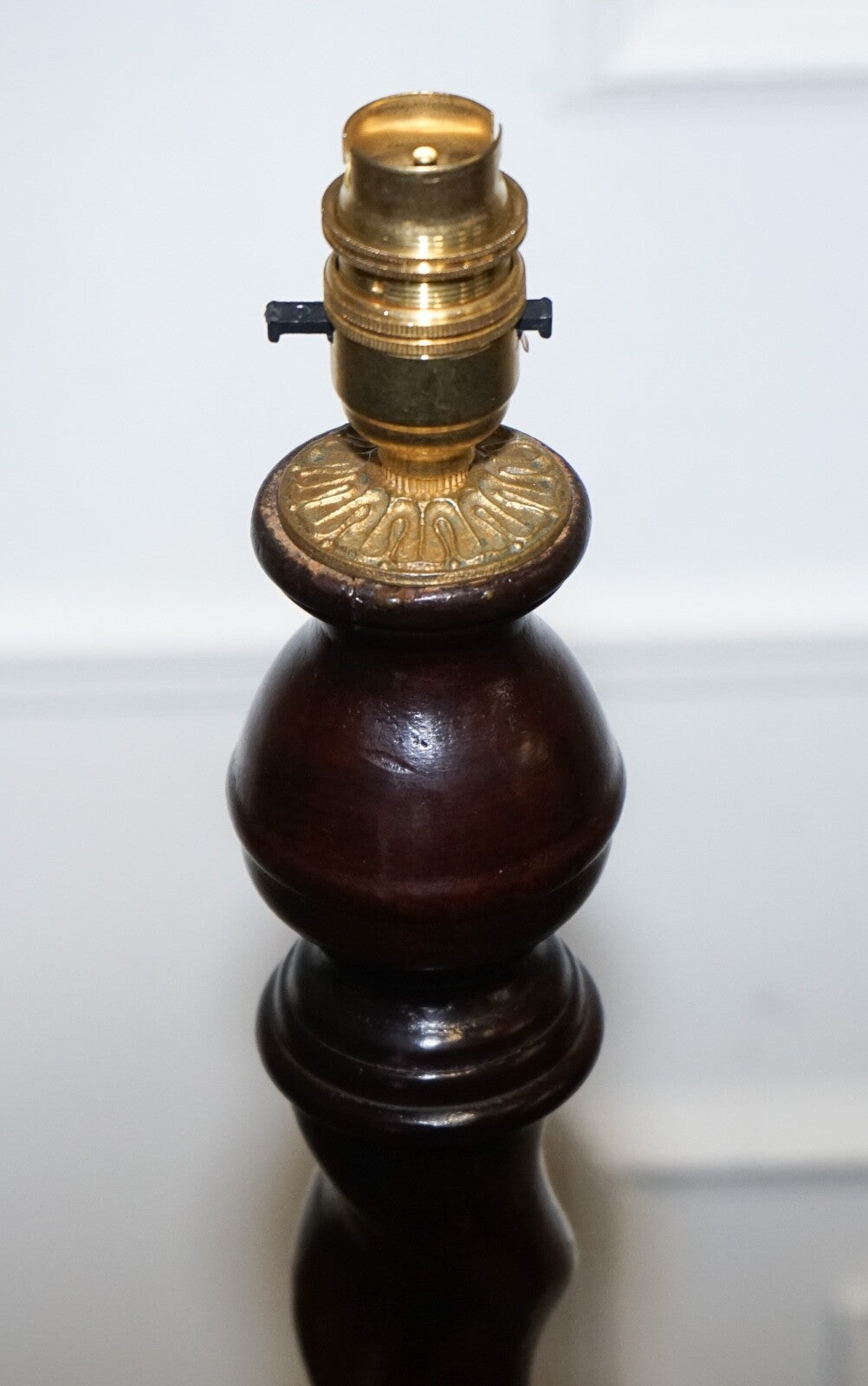 LOVELY RESTORED EDWARDIAN HARDWOOD BARLEY TWIST FLOOR LAMP