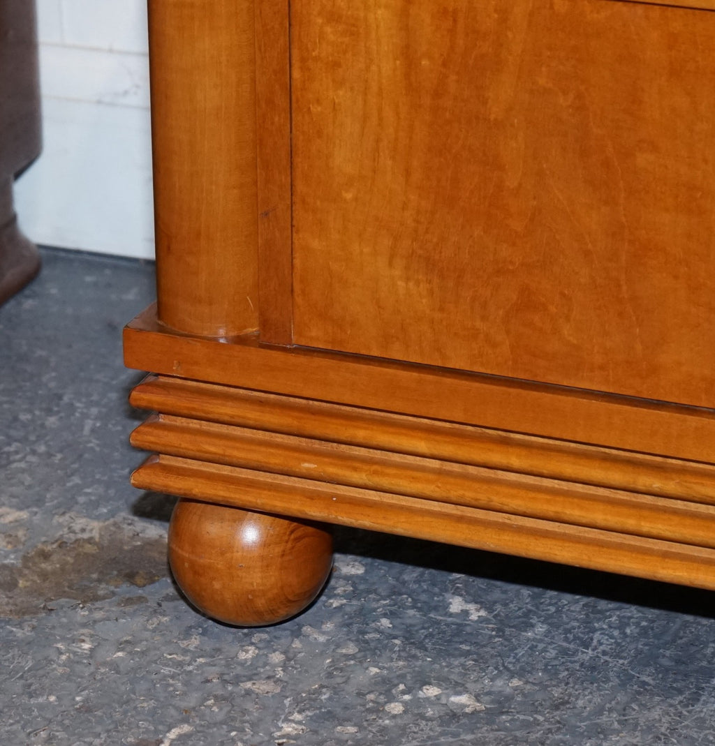 AMERICAN HICKORY WHITE GENESIS BIEDERMEIER DRESSER SIDEBOARD BANK OF DRAWERS