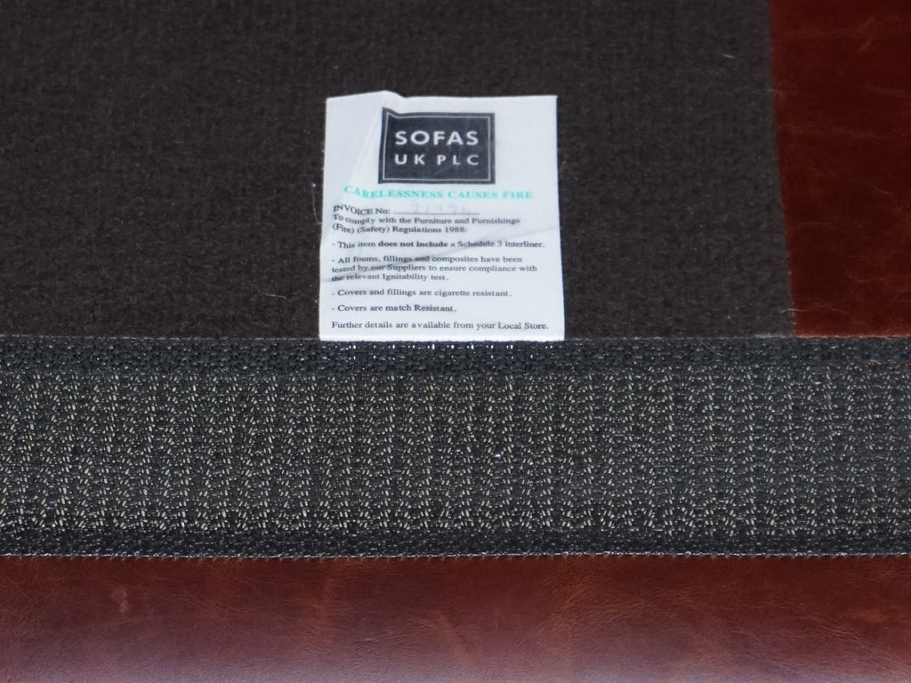 VINTAGE BROWN LEATHER TWO TO THREE SEATER SOFA