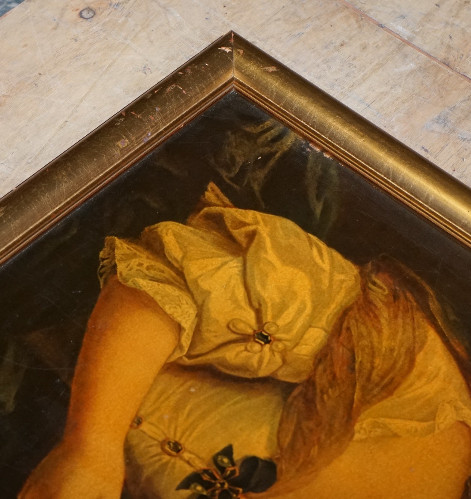 VINTAGE PRINT IN GILTED FRAME ''MADAME DE SÉVIGNÉ'' FRENCH ARISTOCRAT 86 X 56 CM