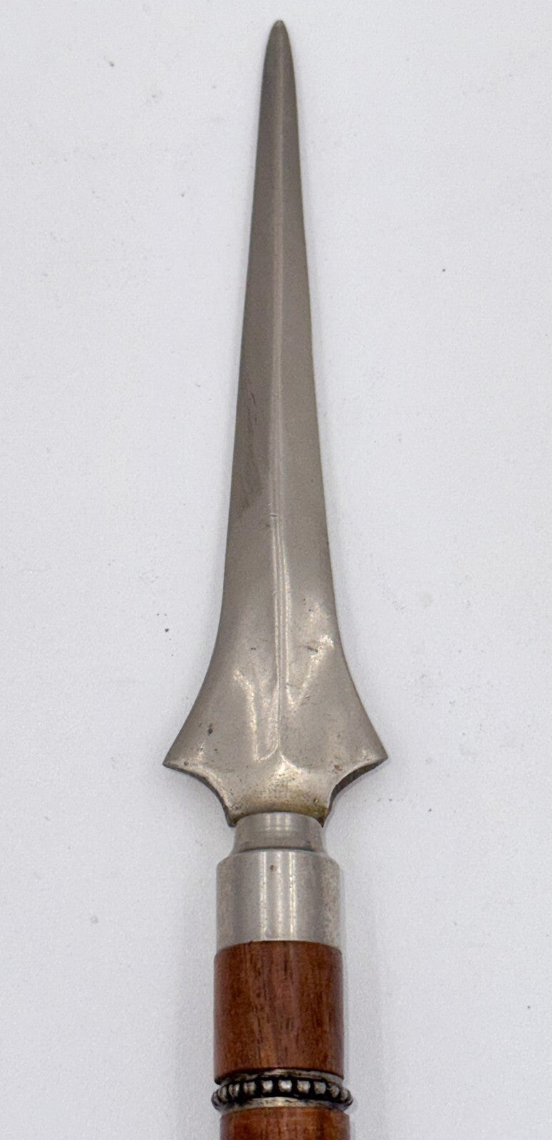 ANTIQUE ENGLISH WALNUT RECEPTION DESK LETTER SET MAGNIFYING GLASS