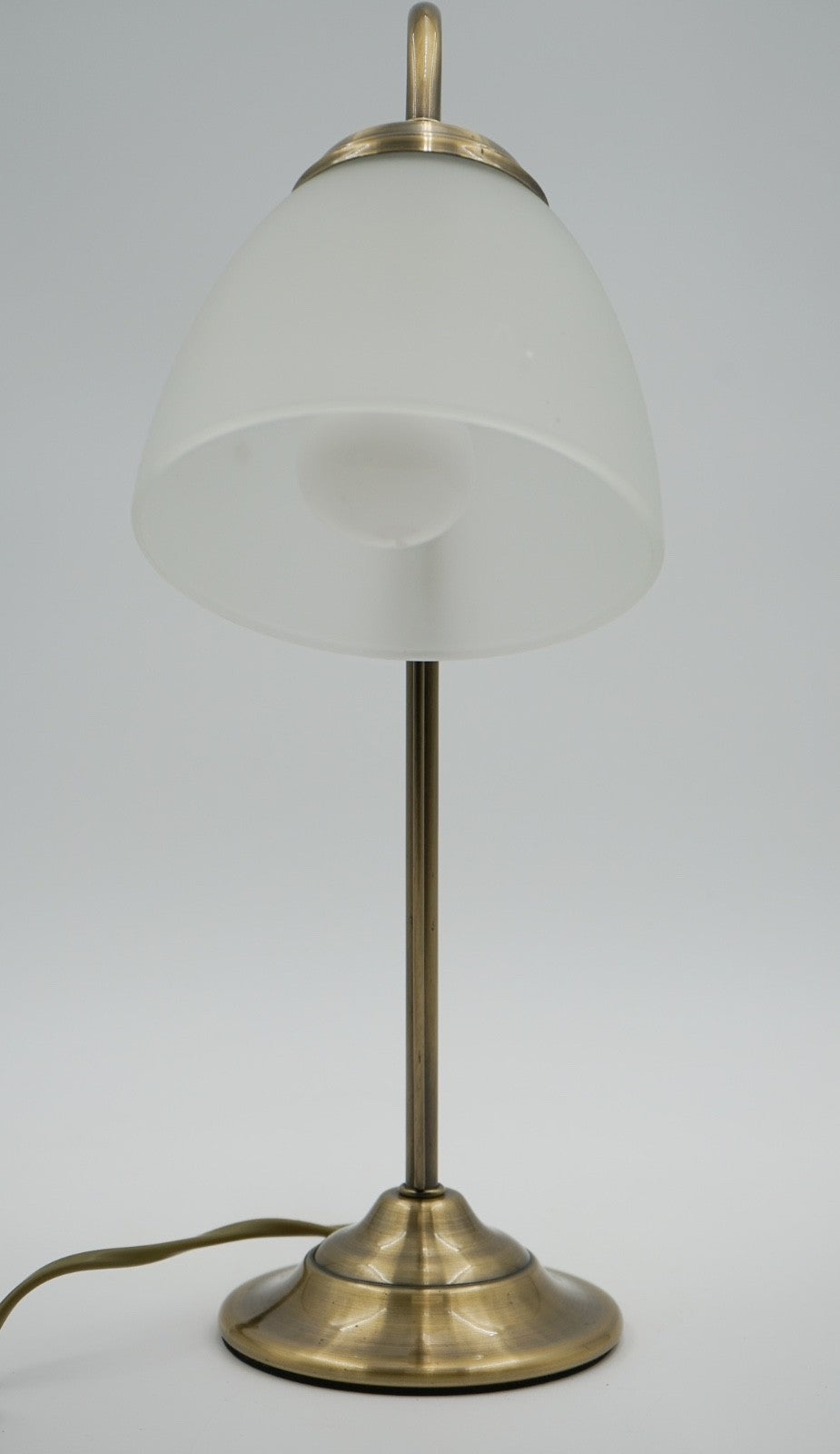 VINTAGE BRASS TABLE OR DESK LAMP WITH LIGHT SWITCH