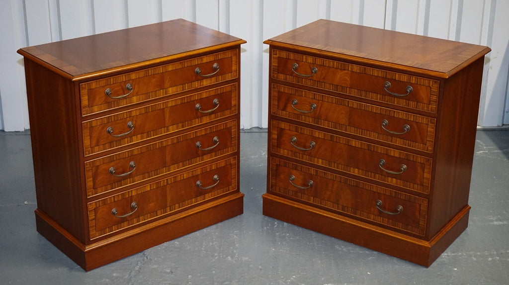 PAIR OF LARGE EDWARDIAN STYLE CHEST OF DRAWERS MADE BY PAUL SMITH BRIGHTON (1/3)