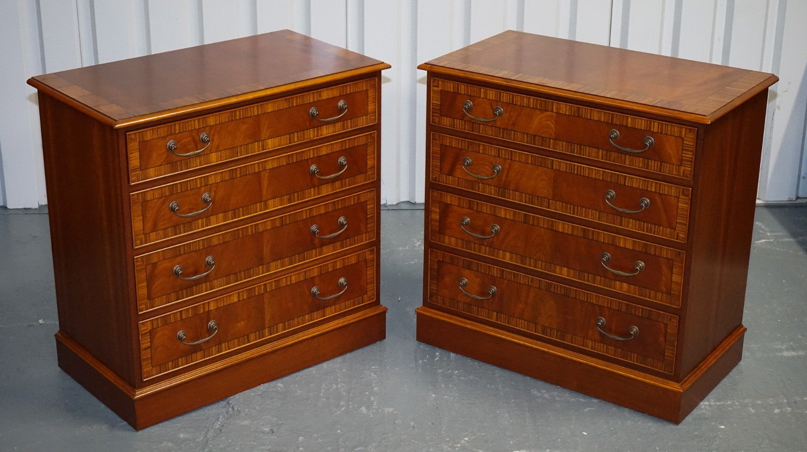 PAIR OF LARGE EDWARDIAN STYLE CHEST OF DRAWERS MADE BY PAUL SMITH BRIGHTON (1/3)