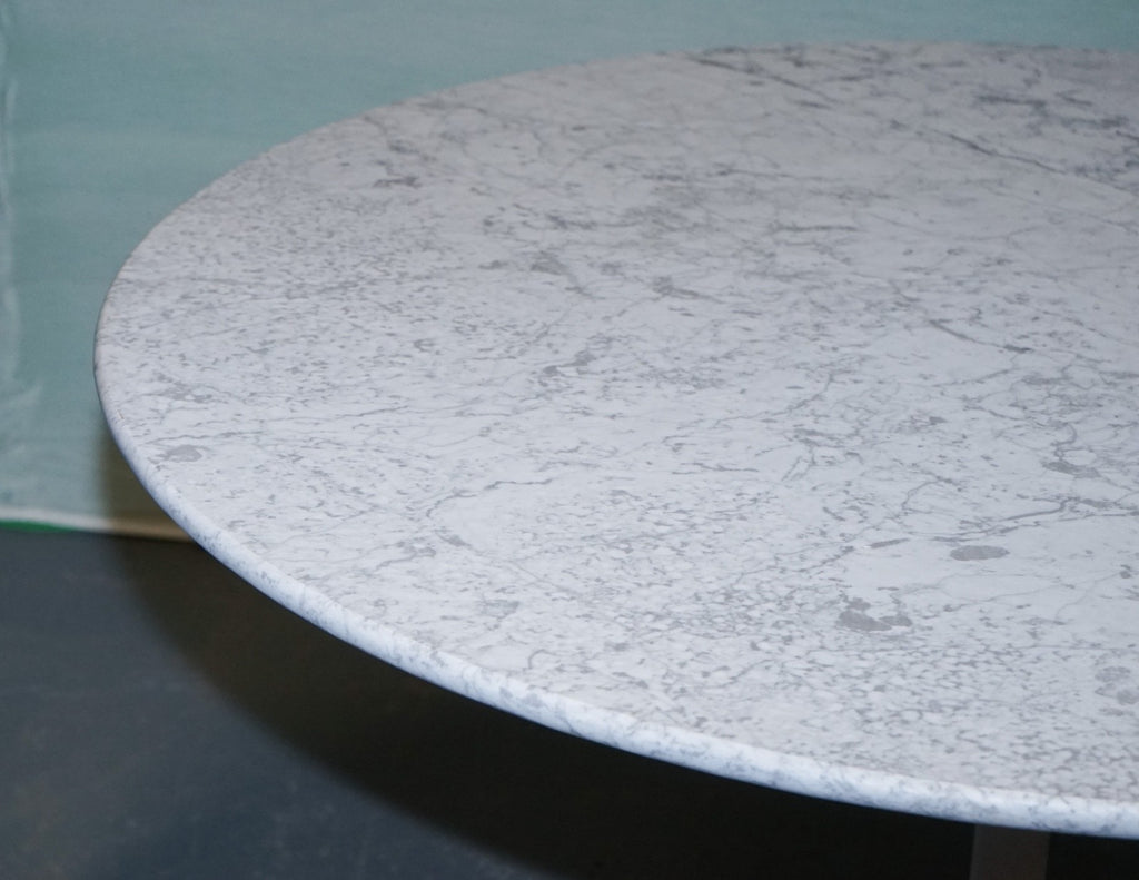 VINTAGE 1960s ARKANA TULIP DINING MARBLE TOP TABLE BY MAURICE BURKE
