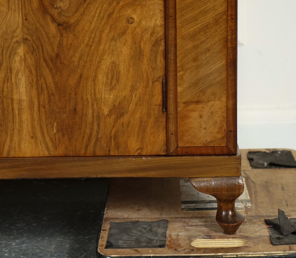 LOVELY ART DECO LARGE BURR WALNUT WARDROBE