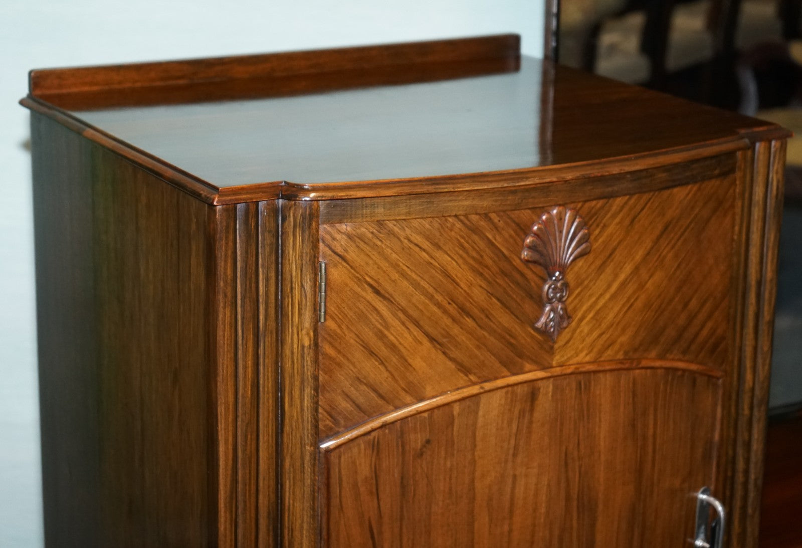 1930s ART DECO C.W.S CABINET WORKS DRESSING TABLE WITH MIRROR