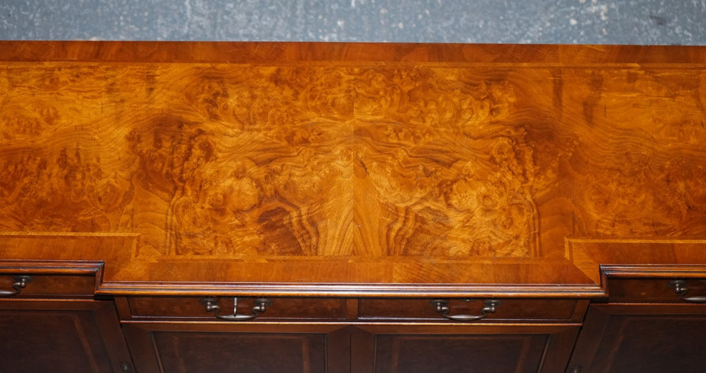 VINTAGE BURR WALNUT SIDEBOARD MADE BY JAN SMITH BRIGHTON