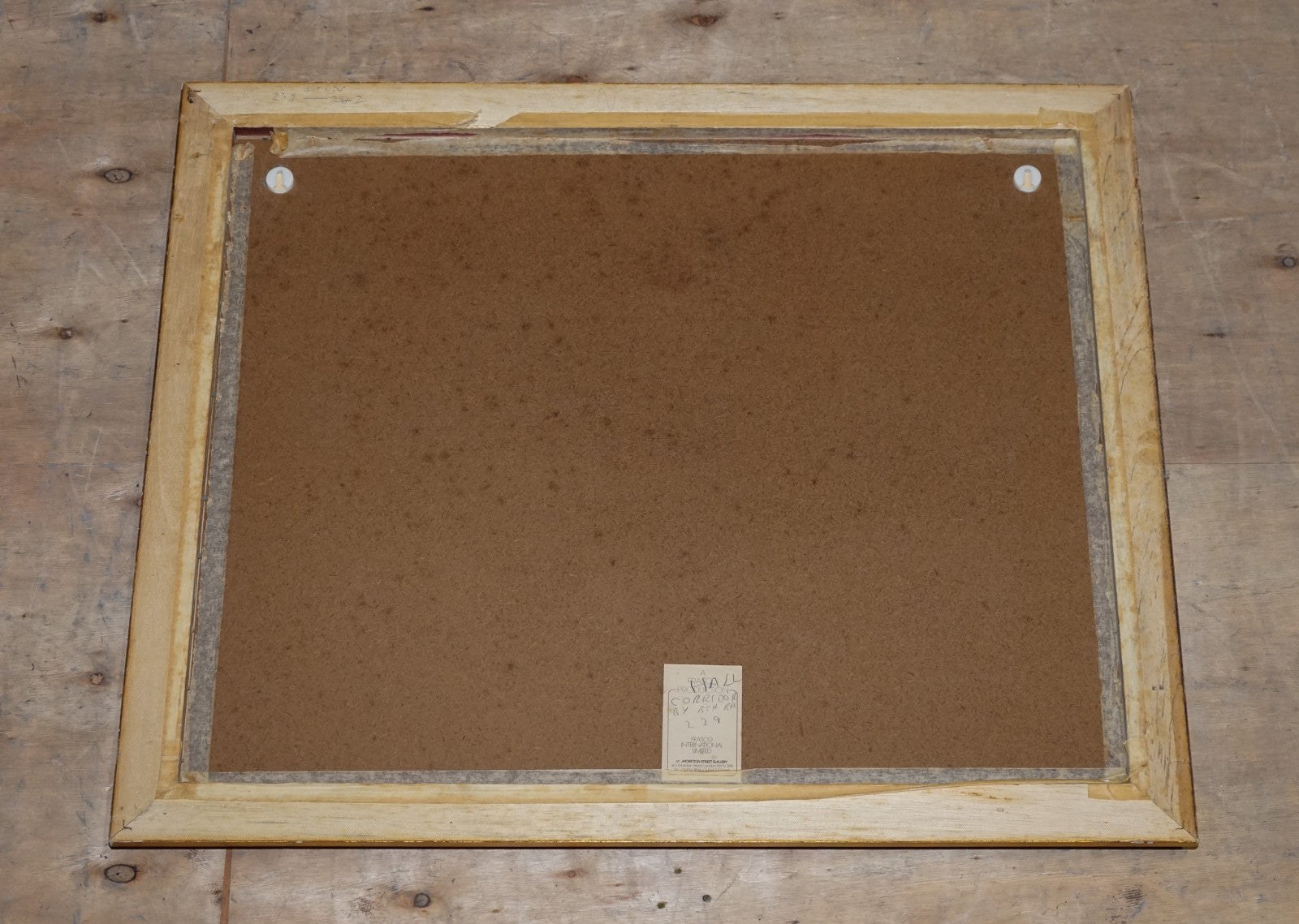 VINTAGE FRAMED PRINT IN GOLD FRAME BY DUTCH PAINTER JAN WIJNANTS 74 X 87 CM