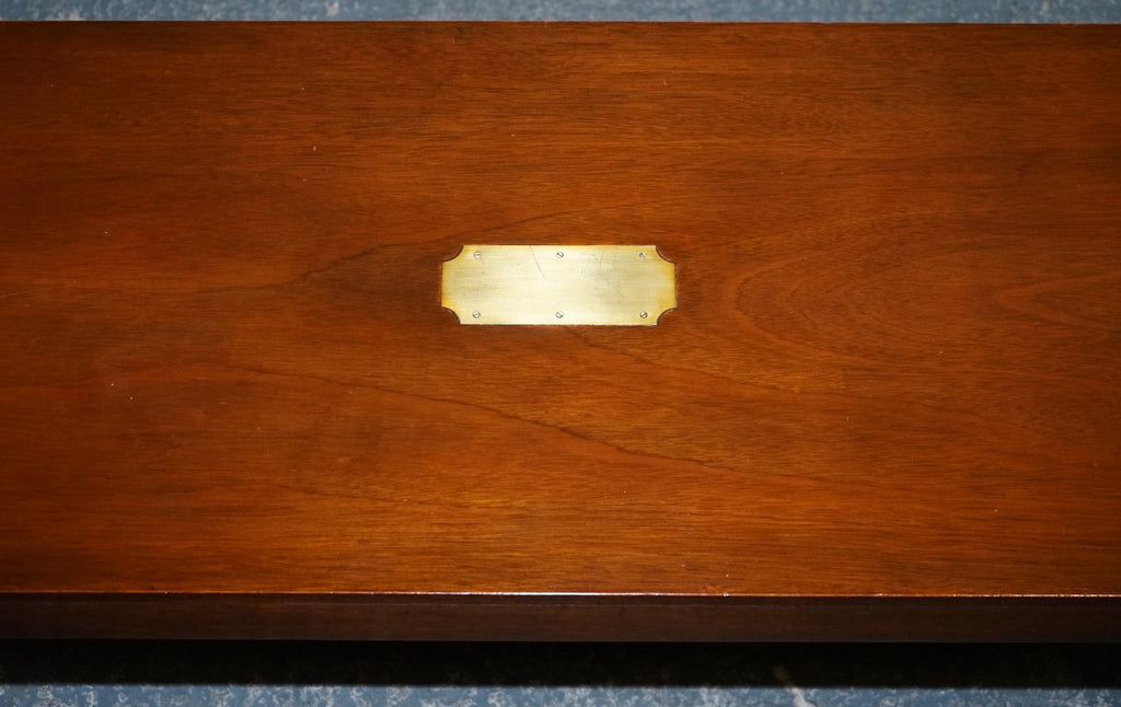 RESTORED VINTAGE HARRODS REH KENNEDY MILiTARY CAMPAIGN COFFEE TABLE