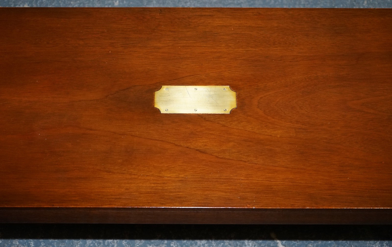 RESTORED VINTAGE HARRODS REH KENNEDY MILiTARY CAMPAIGN COFFEE TABLE