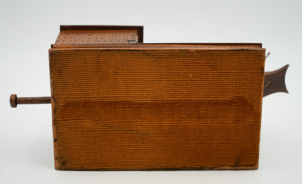 CIRCA 1950'S BIRDIE CIGARETTE DISPENSER CARVED WOOD BOX