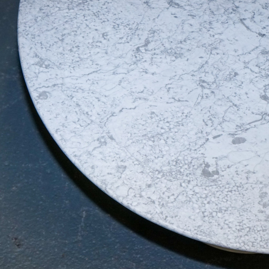 VINTAGE 1960s ARKANA TULIP DINING MARBLE TOP TABLE BY MAURICE BURKE