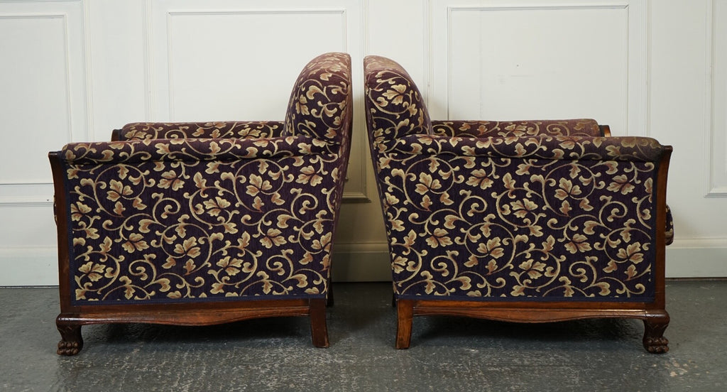 VICTORIAN FABRIC BERGERE SUITE SOFA AND TWO ARMCHAIRS UPHOLSTERY PROJECT J1