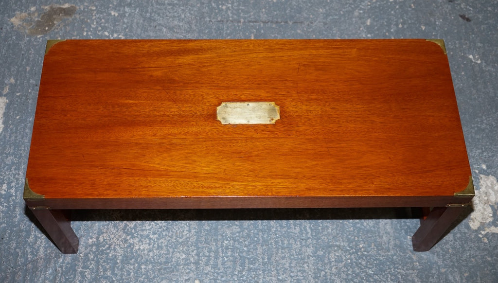 RESTORED HARRODS KENNEDY LONDON MILITARY CAMPAIGN COFFEE TABLE