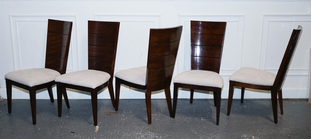 SET OF  10 DINING ART DECO STYLE CHAIRS BY GIORGIO COLLECTION ITALIAN DESIGNER