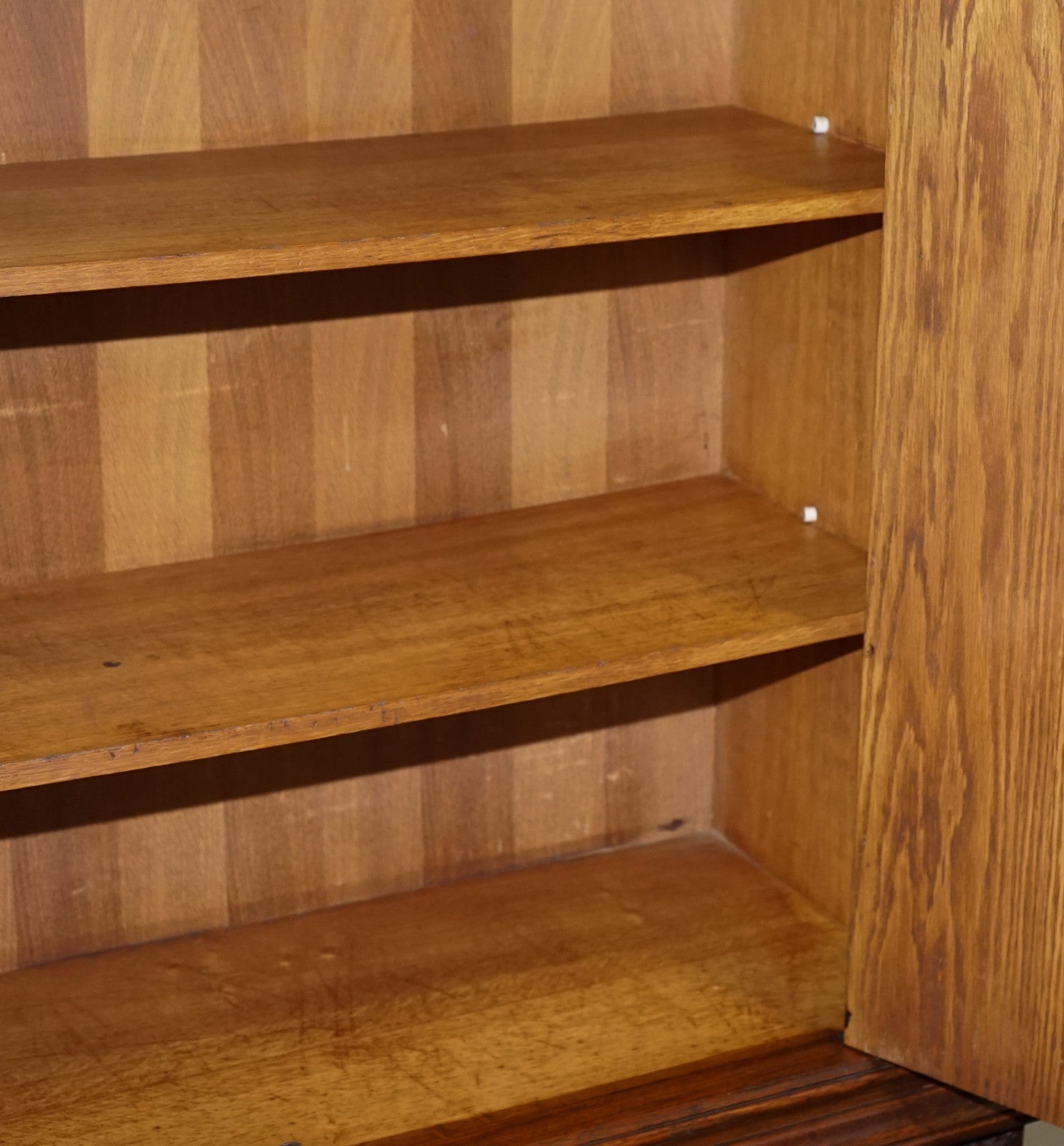 19TH CENTURY RENAISSANCE STYLE FRENCH CARVED WALNUT CABINET WITH SHELVES