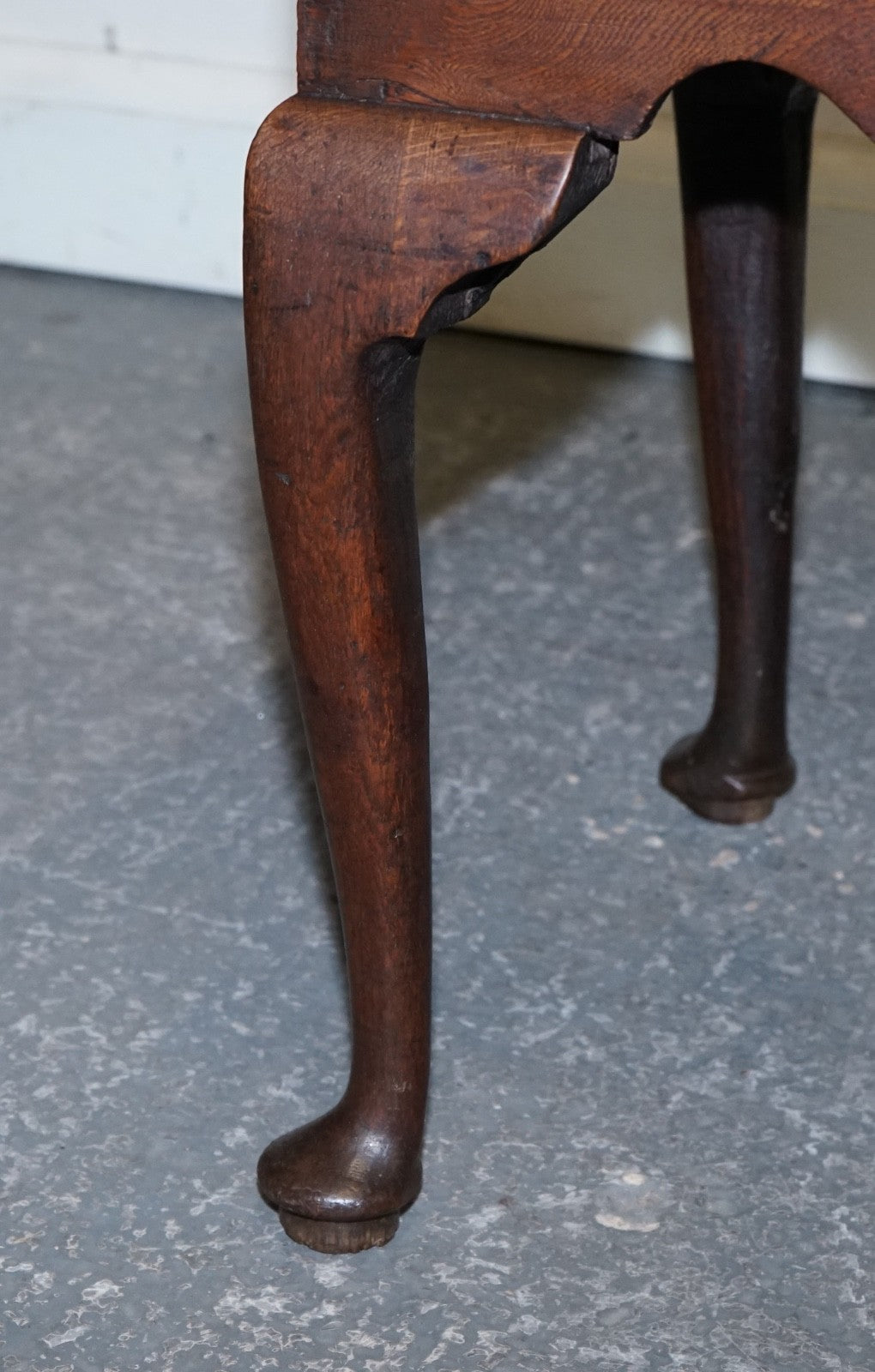 ANTIQUE 18TH CENTRY ENGLISH GEORGIAN GEORGE II OAK SMALL DESK NIGHTSTAND LOWBOY