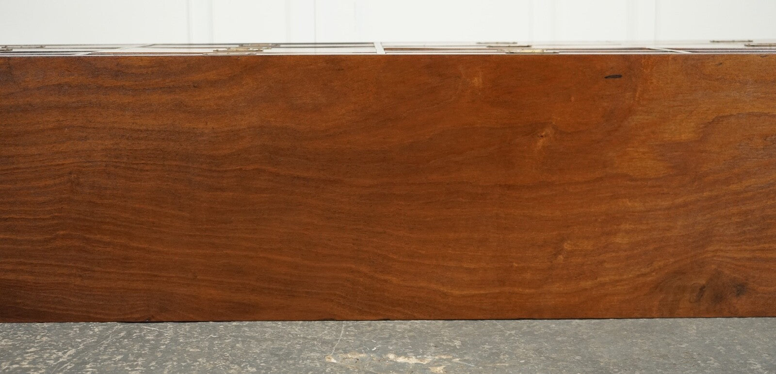 RARE ANTIQUE MILITARY CAMPAIGN MERCHANTS COUNTER SIDEBOARD GRADUATED DRAWERS