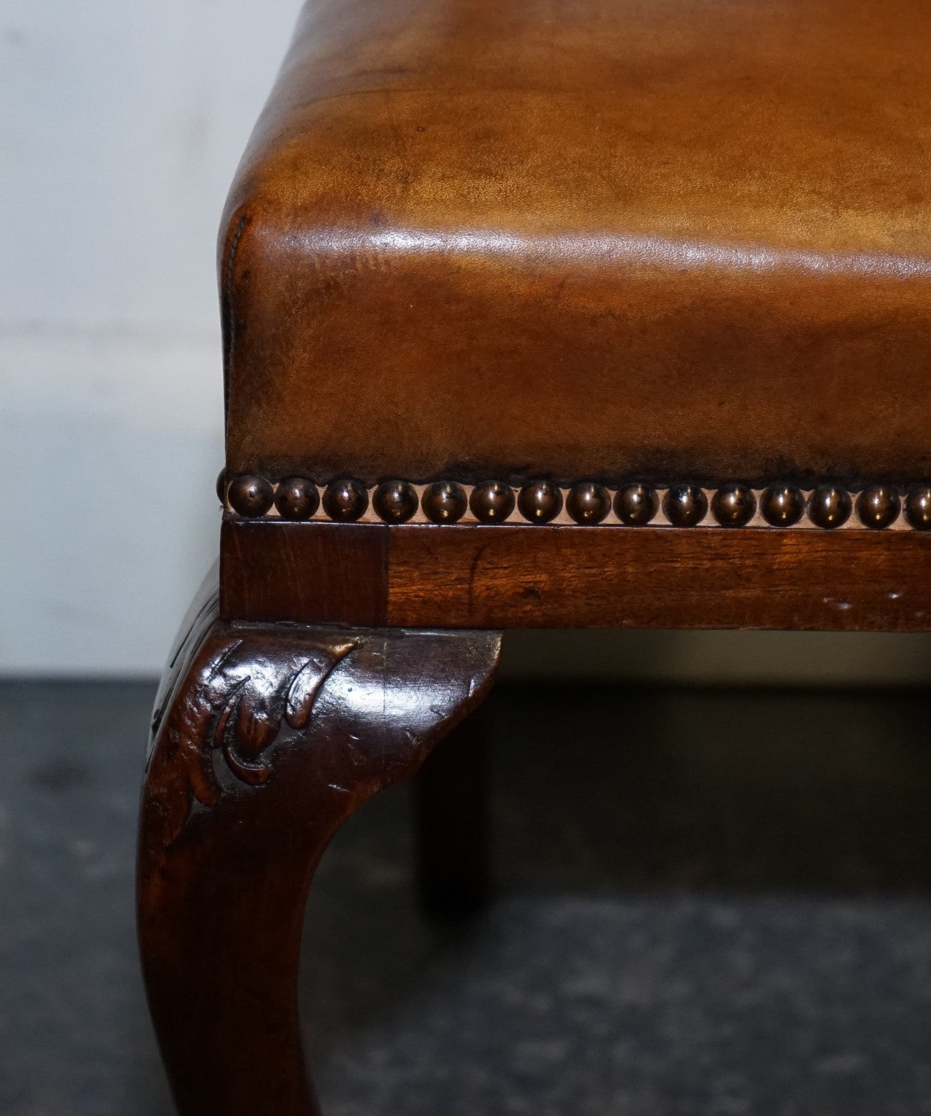 SCOTTISH VICTORIAN SET 12 RESTORED DYED LEATHER DINING CHAIRS BY JOHN TAYLOR