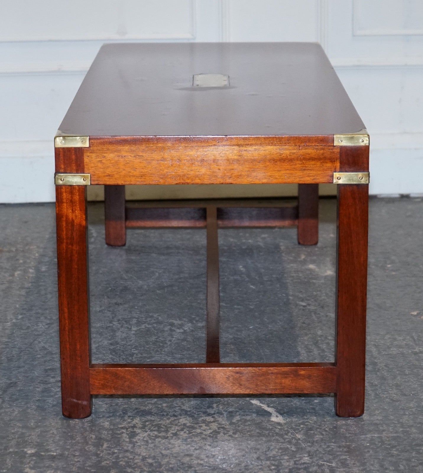 RESTORED HARRODS KENNEDY LONDON MILITARY CAMPAIGN COFFEE TABLE