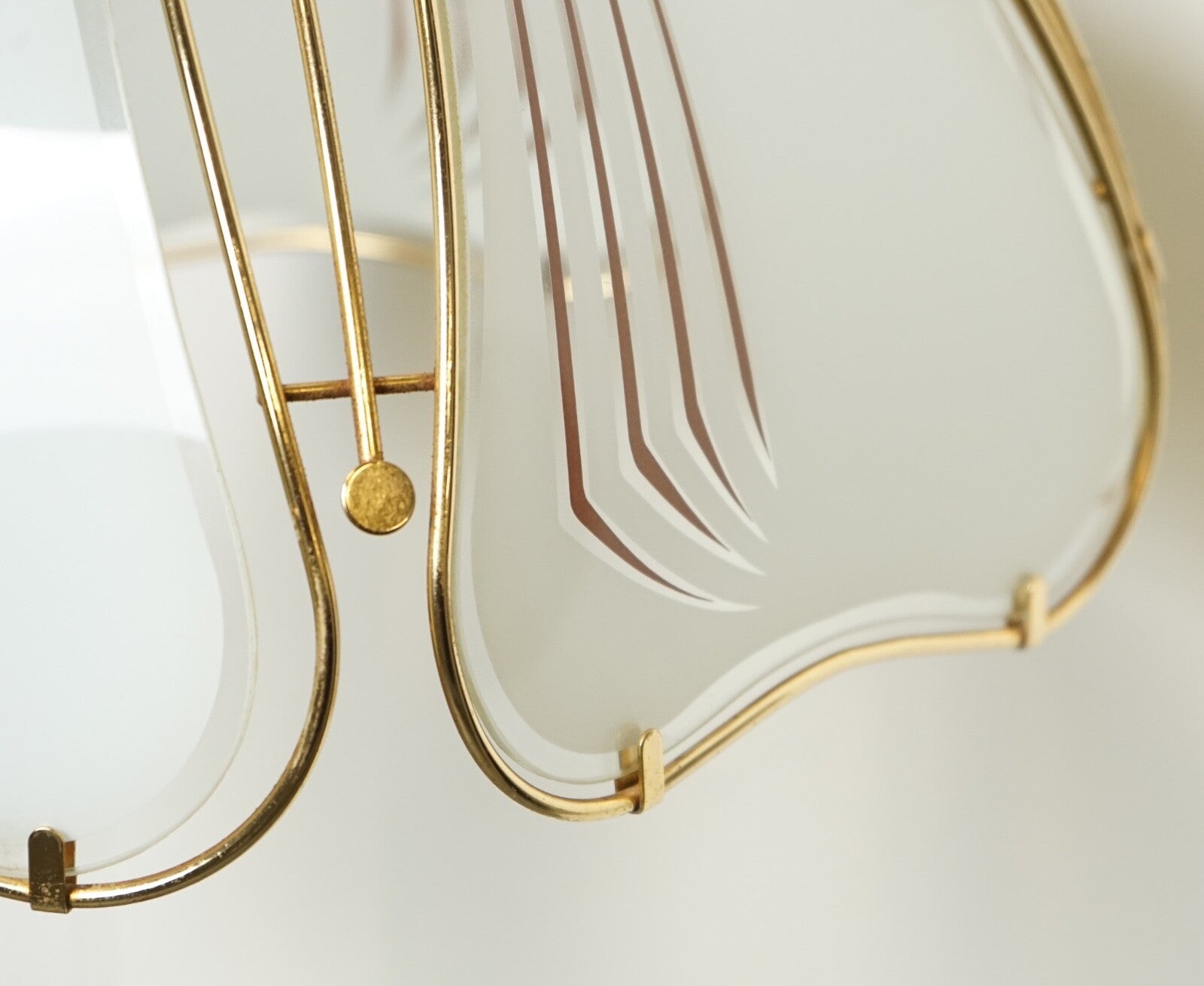 LOVELY ITALIAN ART DECO STYLE CHANDELIER LAMP