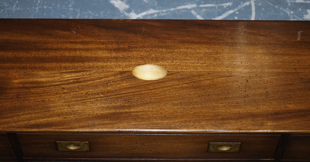 1950'S BRITISH BEVAN FUNNELL MILITARY CAMPAIGN SIDEBOARD BRASS FITTINGS
