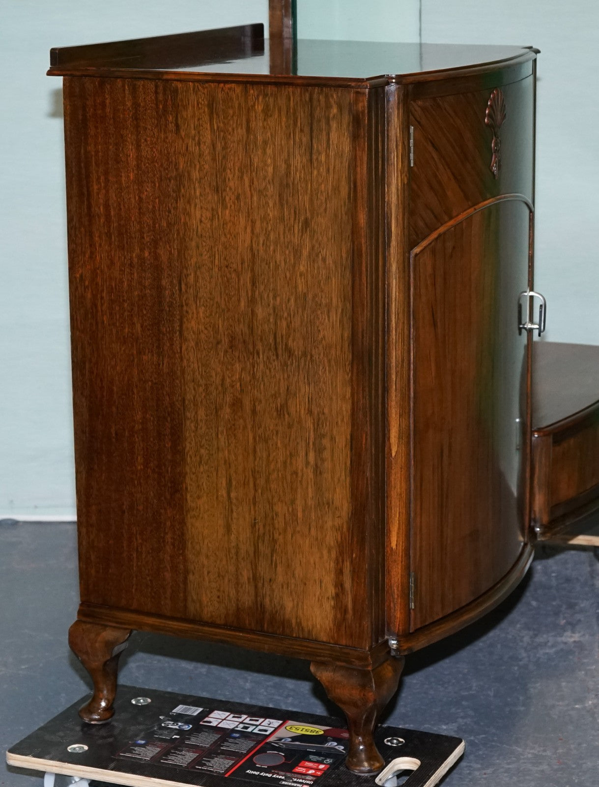 1930s ART DECO C.W.S CABINET WORKS DRESSING TABLE WITH MIRROR